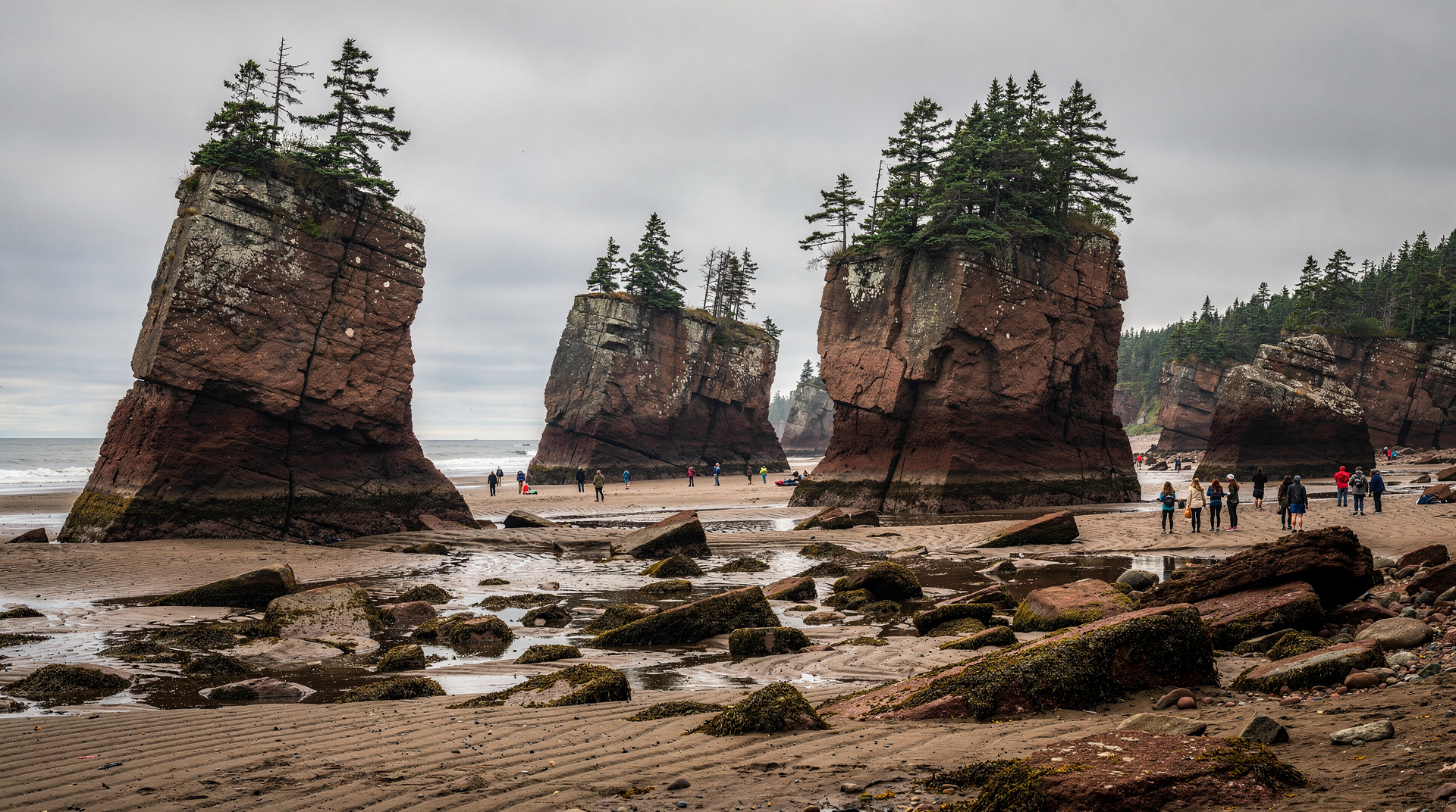 Hopewell Rocks at the Bay of Fundy.