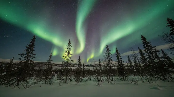 Periodo migliore per vedere l'aurora nel Canada settentrionale