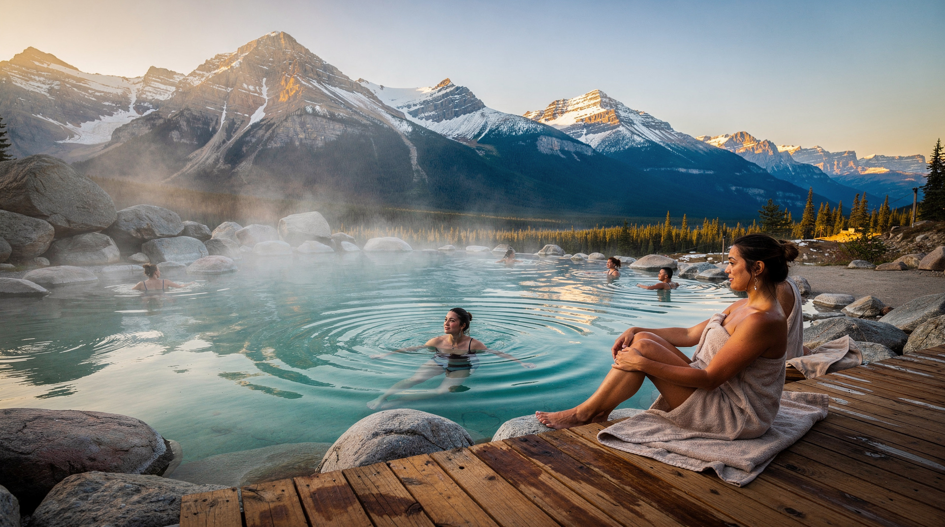 Banff Upper Hot Springs guide: water temperature, hours, ticket prices, what to bring, and tips to make the most of this year-round Banff experience.