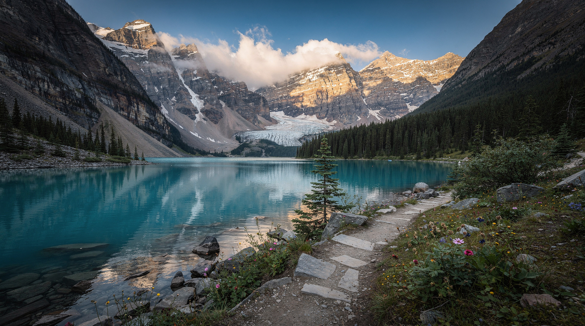 Berg Lake Trail: hiking to the foot of Mount Robson