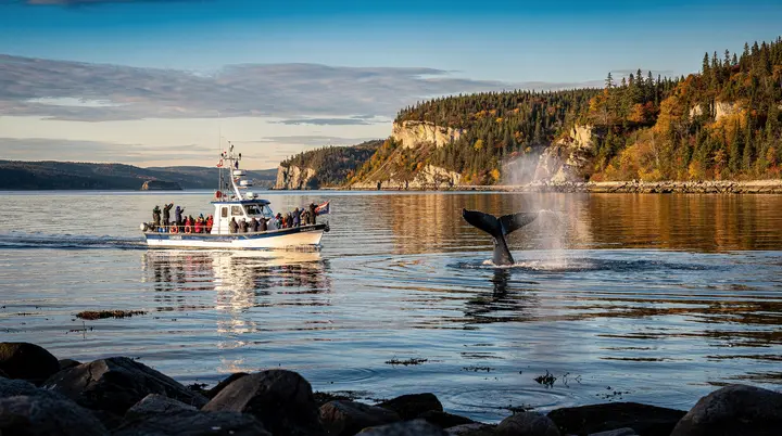 Observação de baleias-azuis no Quebec: Tadoussac, Les Escoumins e a ciência