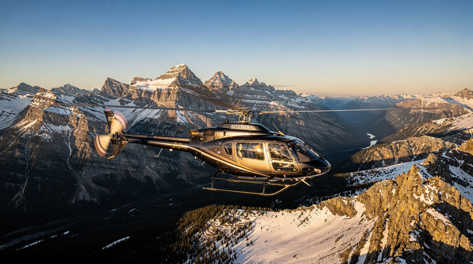 Helicopter tours over the Canadian Rockies: Banff, Jasper, and Whistler