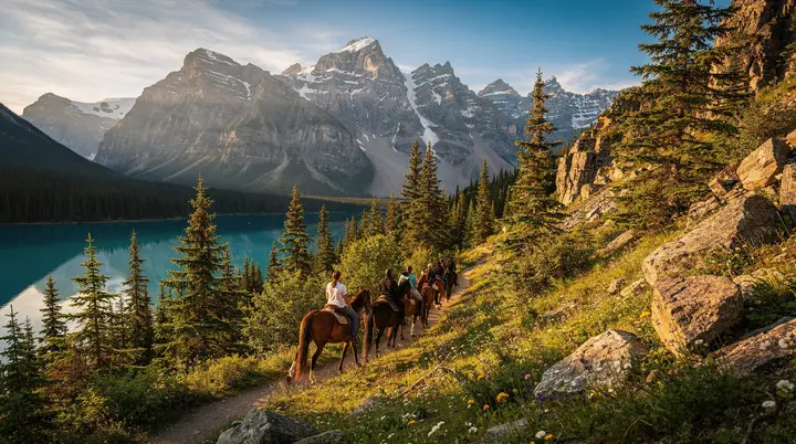 Equitación en el Parque Nacional Banff