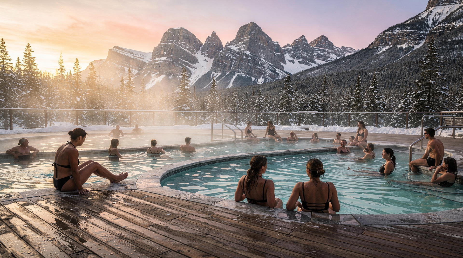 Complete guide to hot springs in BC: Liard River, Ainsworth, Radium, Harrison and more — natural pools, resort soaks, road trip routes and practical tips.