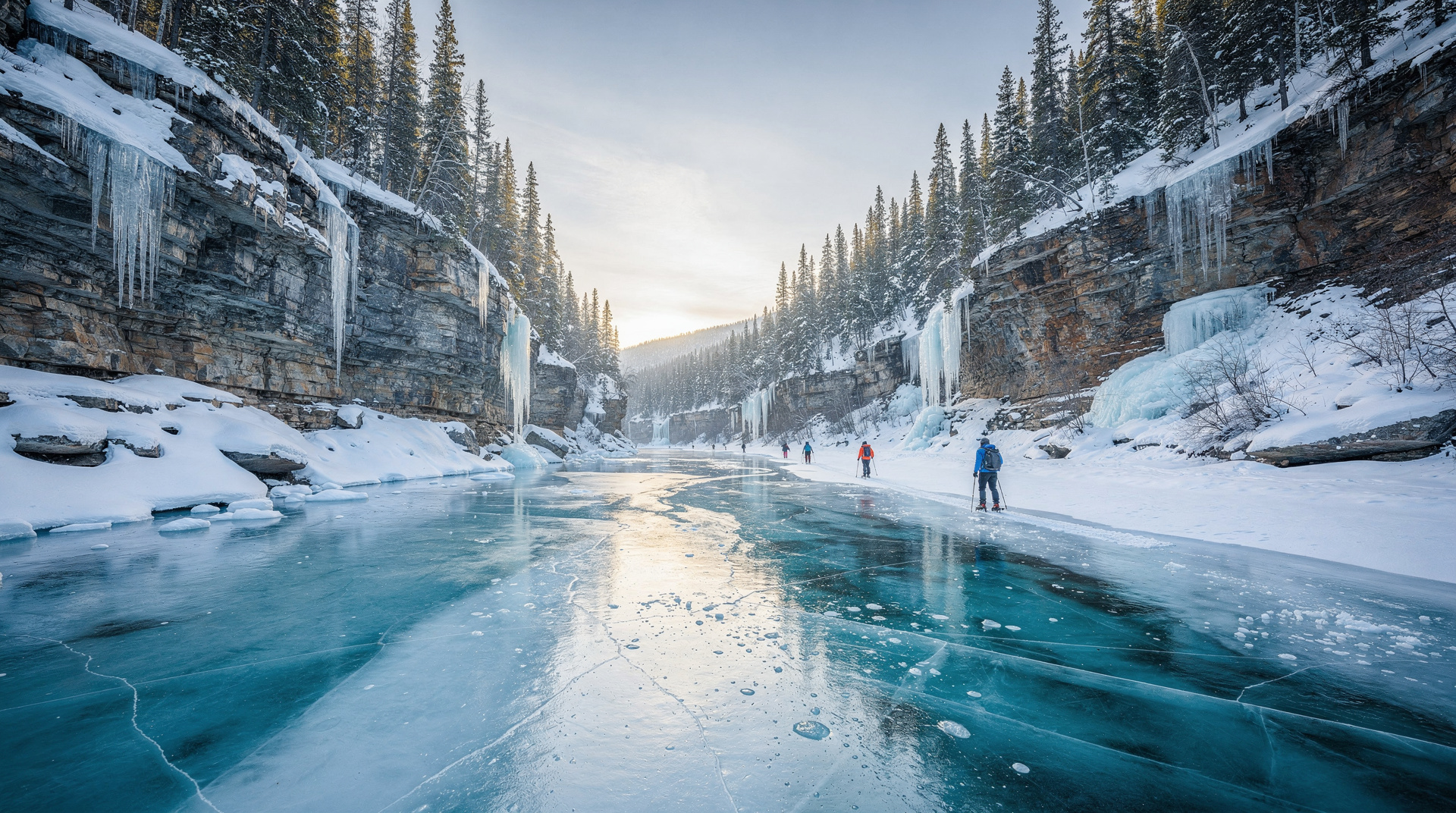Ice walks in Alberta: Johnston Canyon, Maligne & more