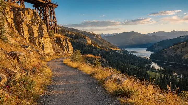 Sendero ferroviario Kettle Valley: ciclismo por el país del vino
