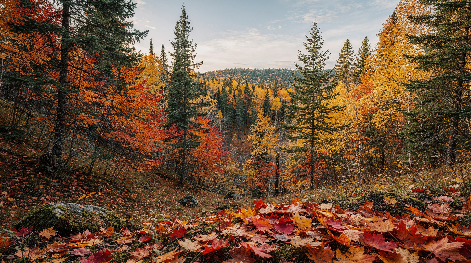 Quebec in fall: peak foliage dates by region (Laurentians, Charlevoix, Townships), harvest season, apple picking and crisp-weather planning.
