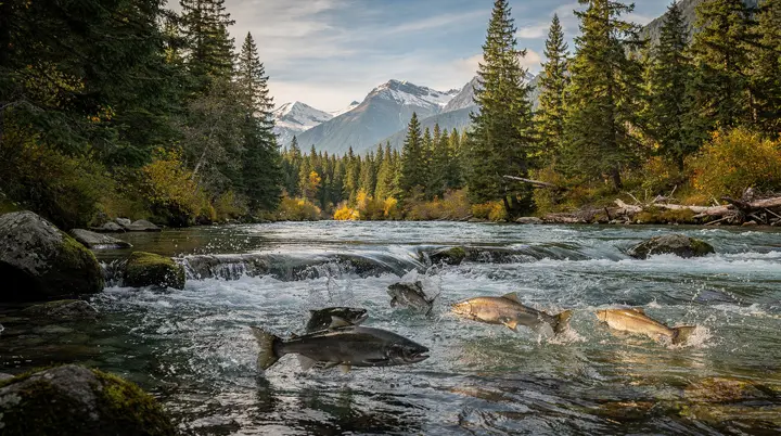 Risalite dei salmoni in BC: quando e dove osservare la migrazione del Pacifico